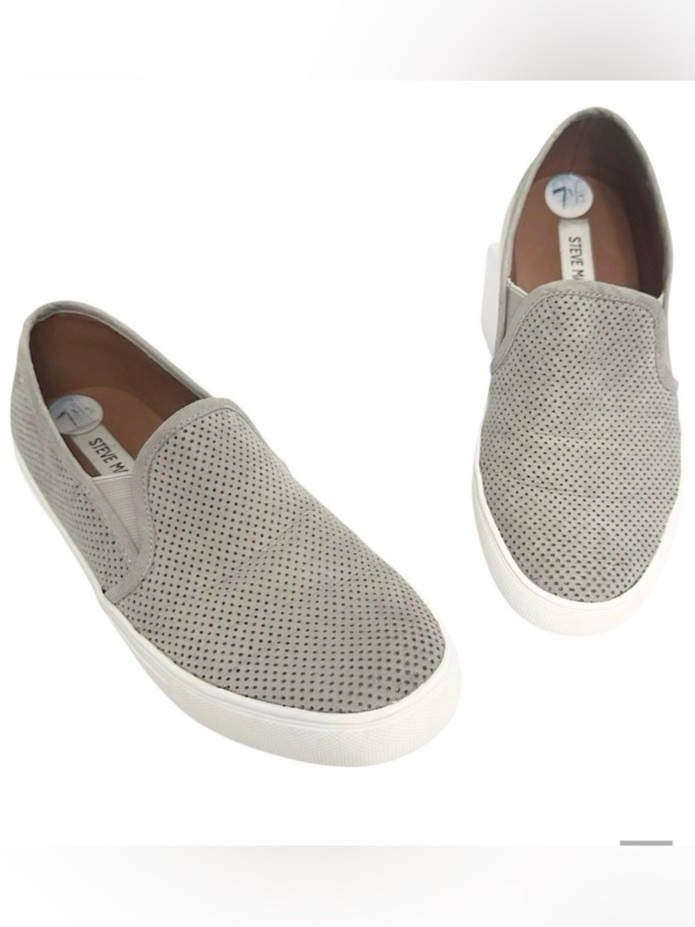 Steve Madden Loafer 7.5 Zarayy Perforated Gray
